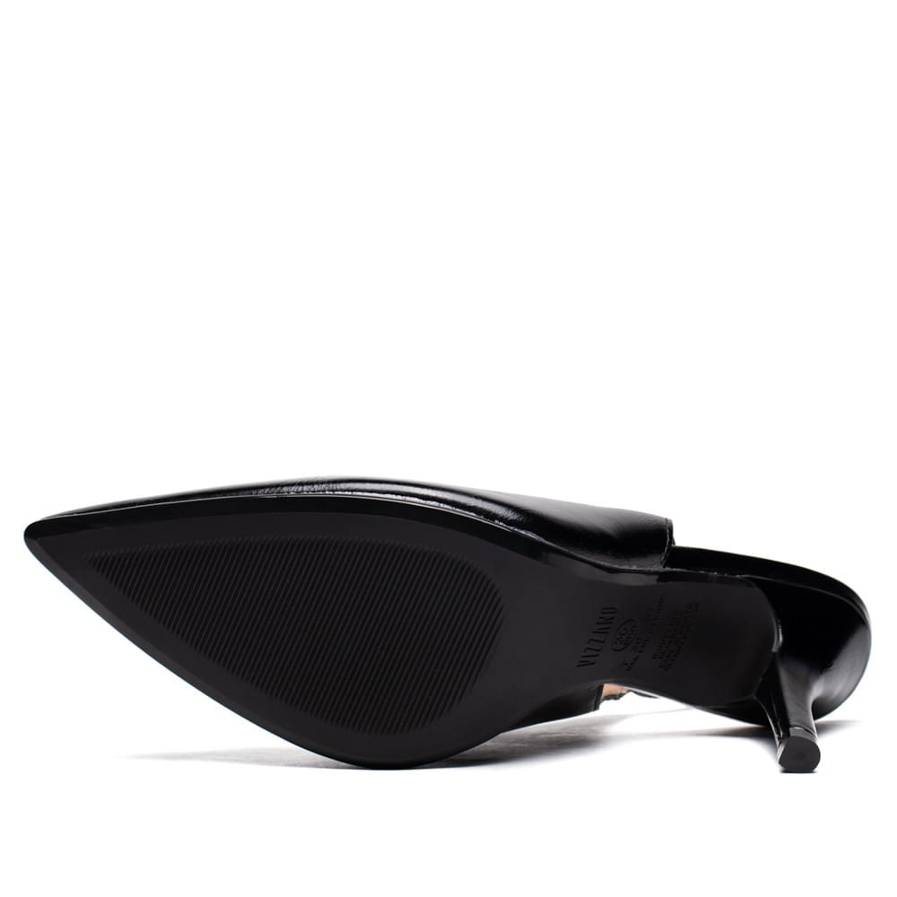 Sapato Scarpin Feminino Vizzano Napa Salto Fino Preto Preto 2