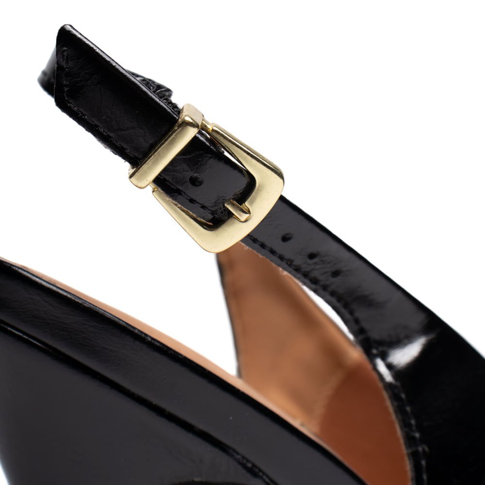 Sapato Scarpin Feminino Vizzano Napa Salto Fino Preto Preto 6