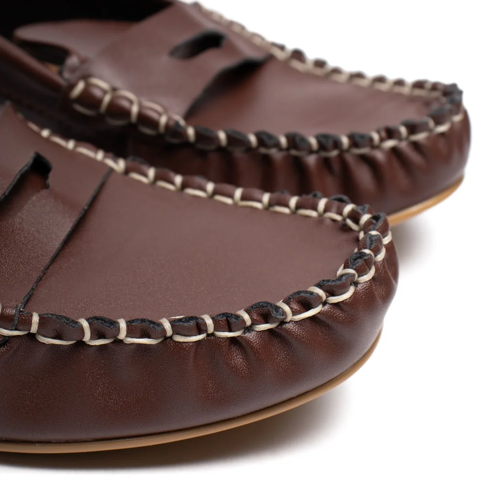 Mocassim Feminino Vizzano Marrom Marrom 5