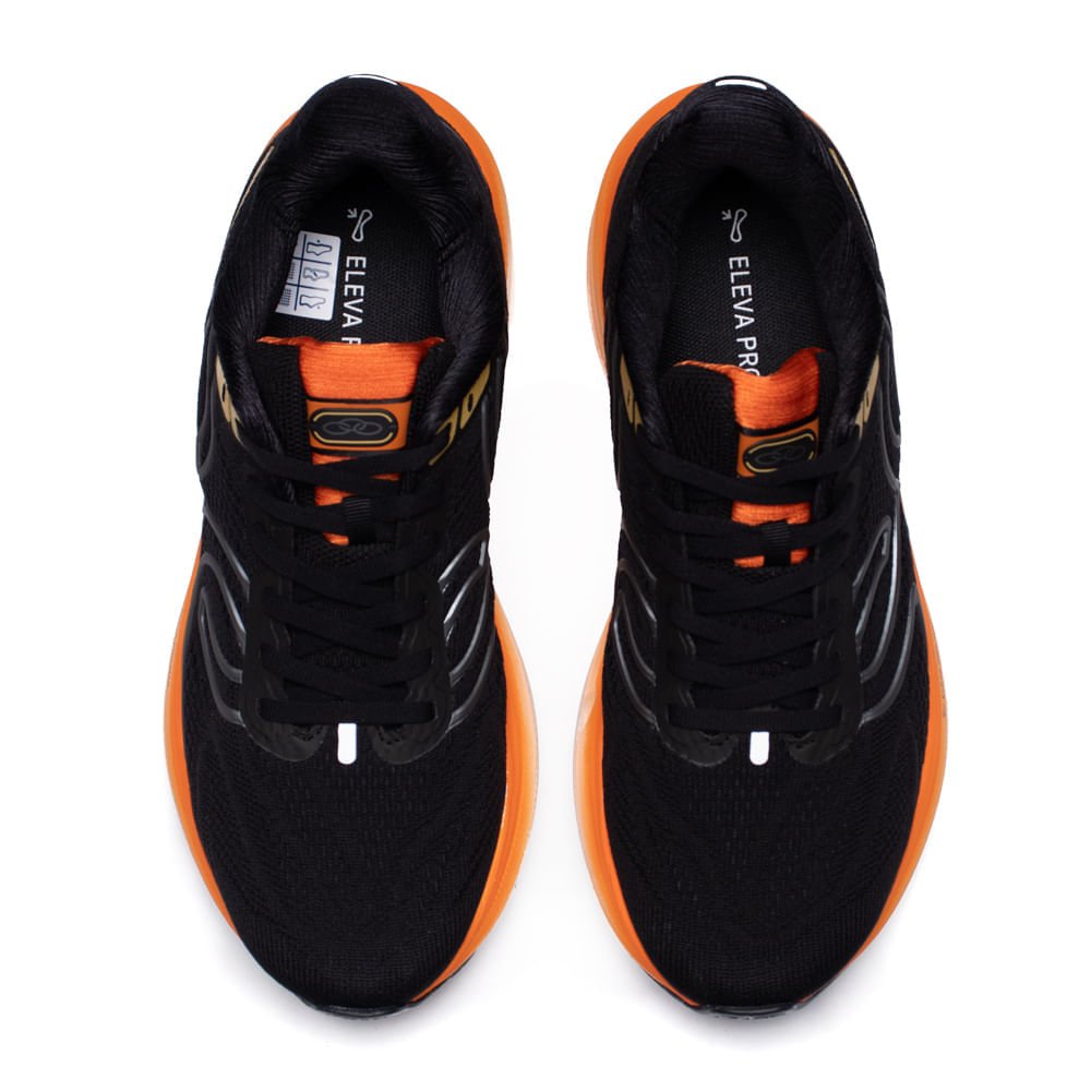 Tênis Masculino Olympikus Corre Max 365 Preto/Laranja Preto/Laranja 4