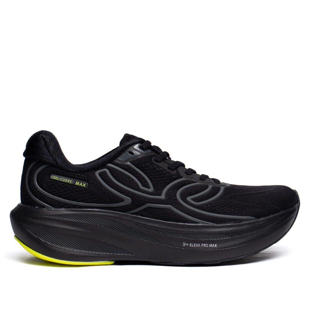 Tênis Unissex Olympikus Corre Max 365 Gripper Preto