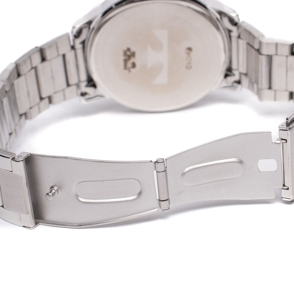 Relógio Masculino Technos 2315LAV/1A Aço Prata/Azul Prata 4
