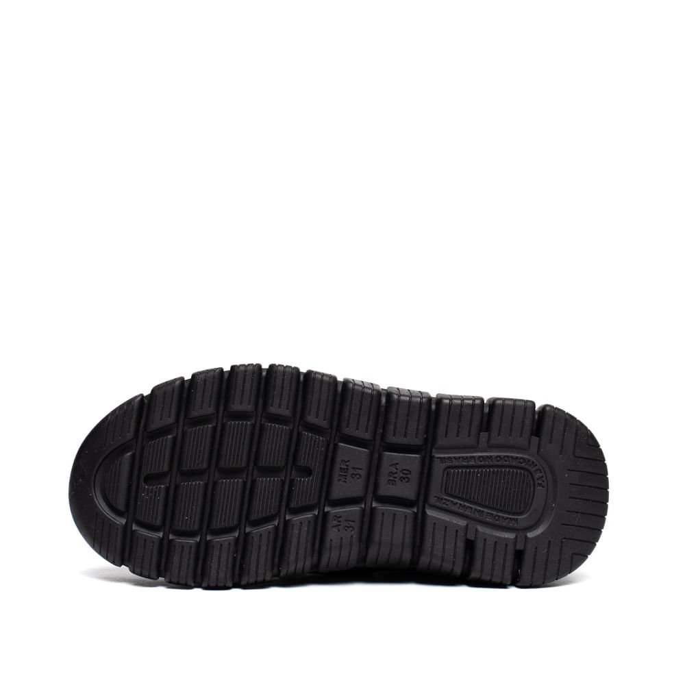 Tênis Infantil Novopé Soft Sport Calce Fácil Preto/Branco Preto 2
