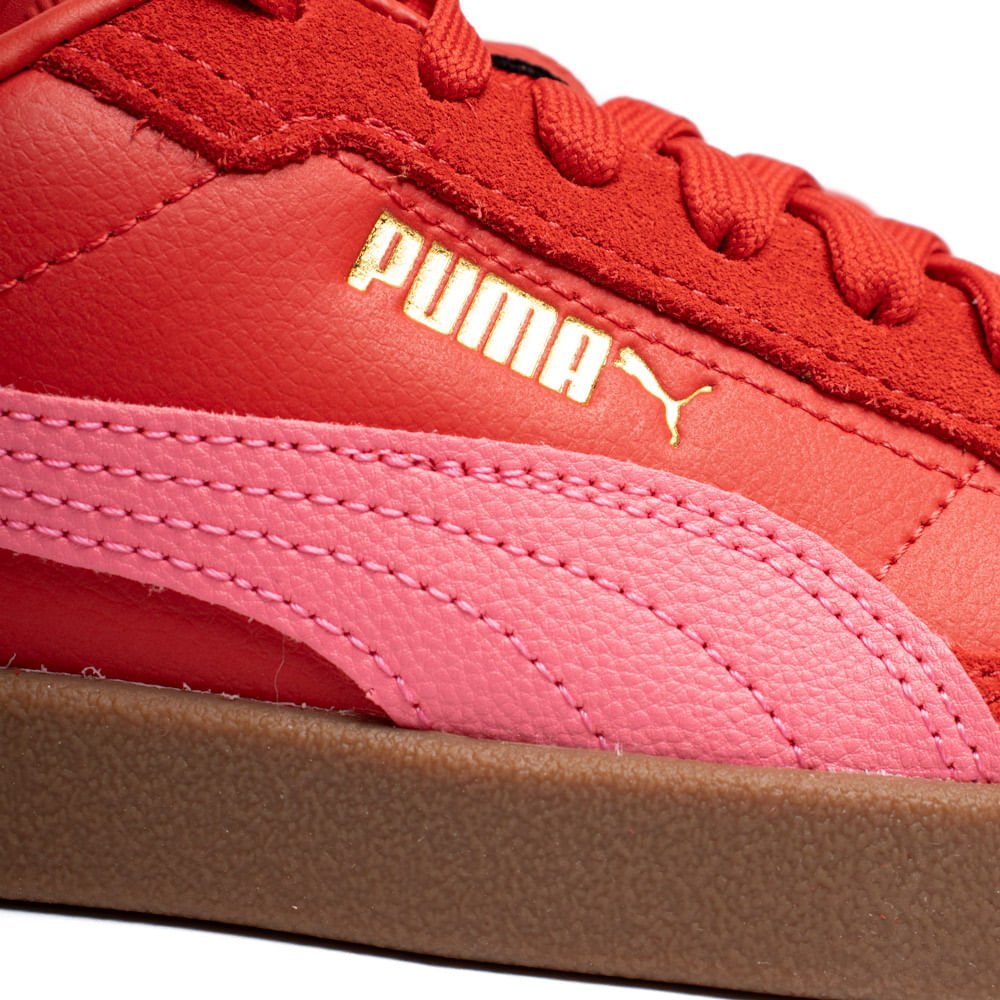 Tênis Feminino Puma Club II Era Vermelho Vermelho 6