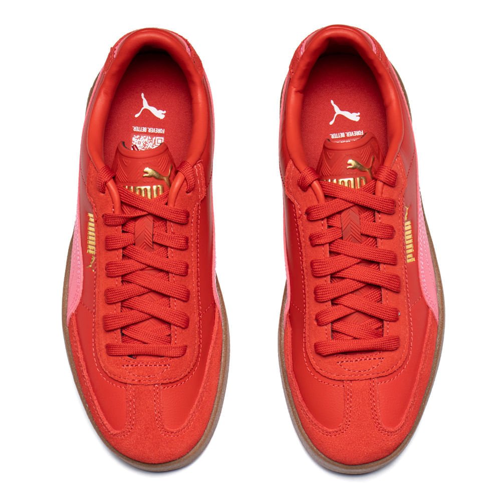 Tênis Feminino Puma Club II Era Vermelho Vermelho 4