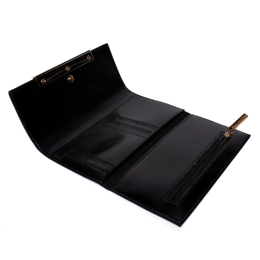Carteira Feminina Rafitthy Verniz Preto Preto 3
