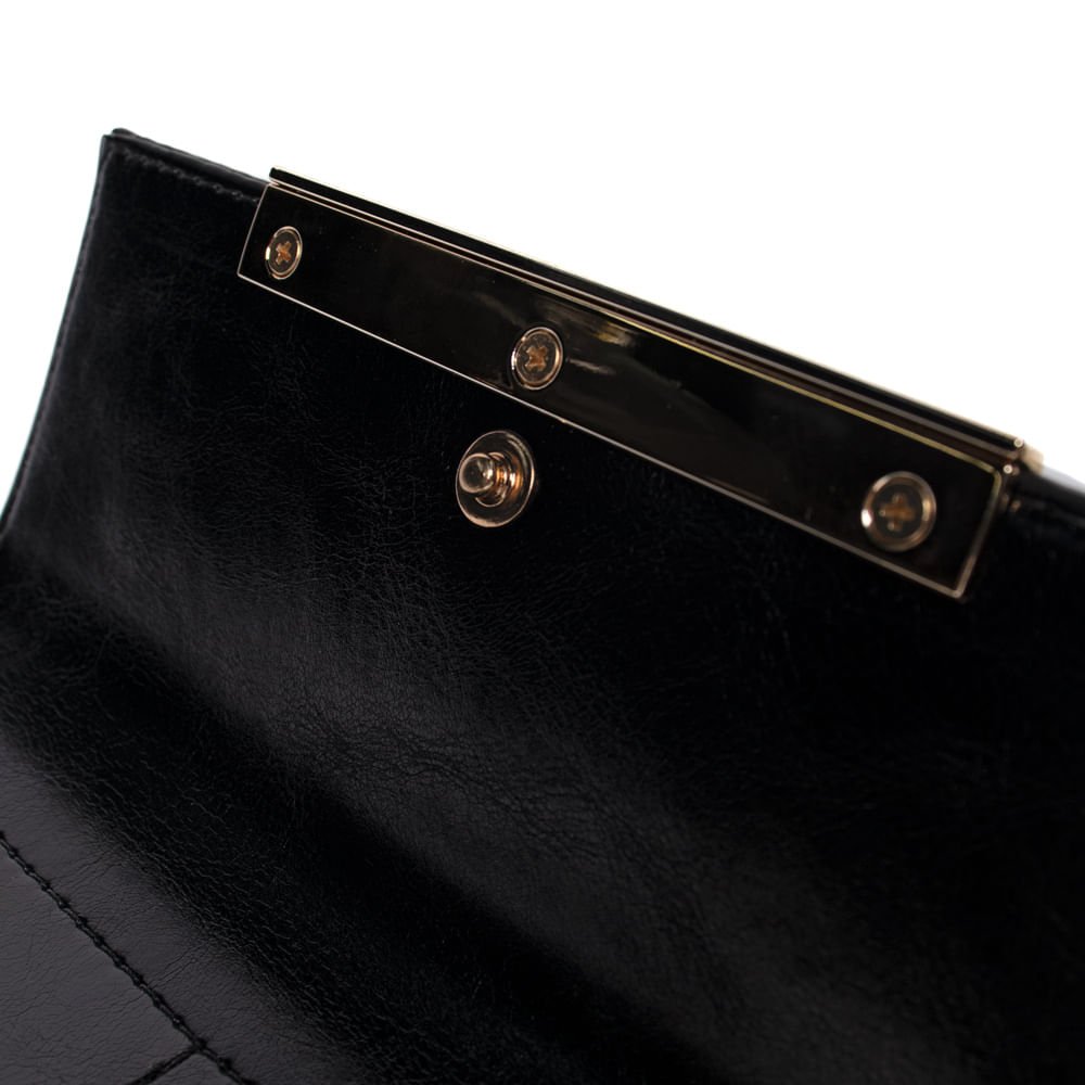 Carteira Feminina Rafitthy Verniz Preto Preto 5