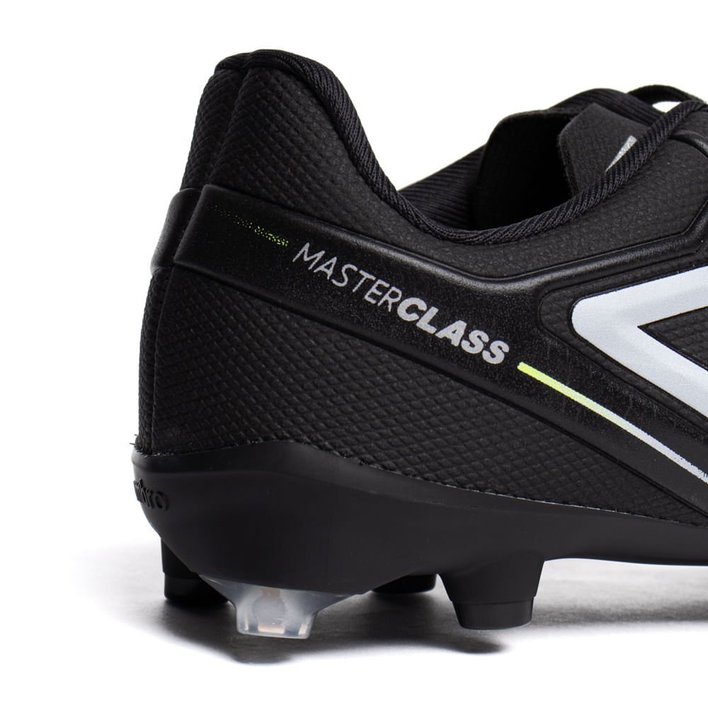 Chuteira Campo Masculina Umbro Master Class FG Preto/Cinza Preto 8