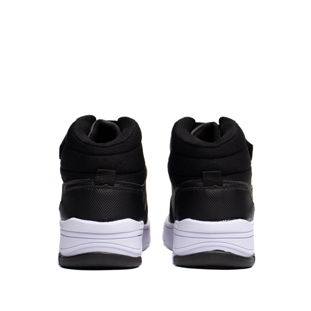 Tênis Infantil Brink Cano Alto Street Preto/Branco Preto 3