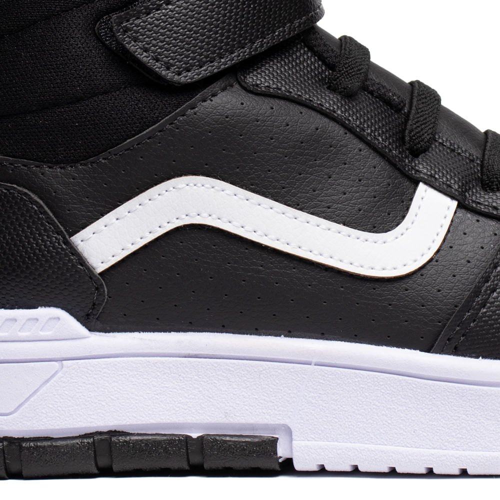 Tênis Infantil Brink Cano Alto Street Preto/Branco Preto 6