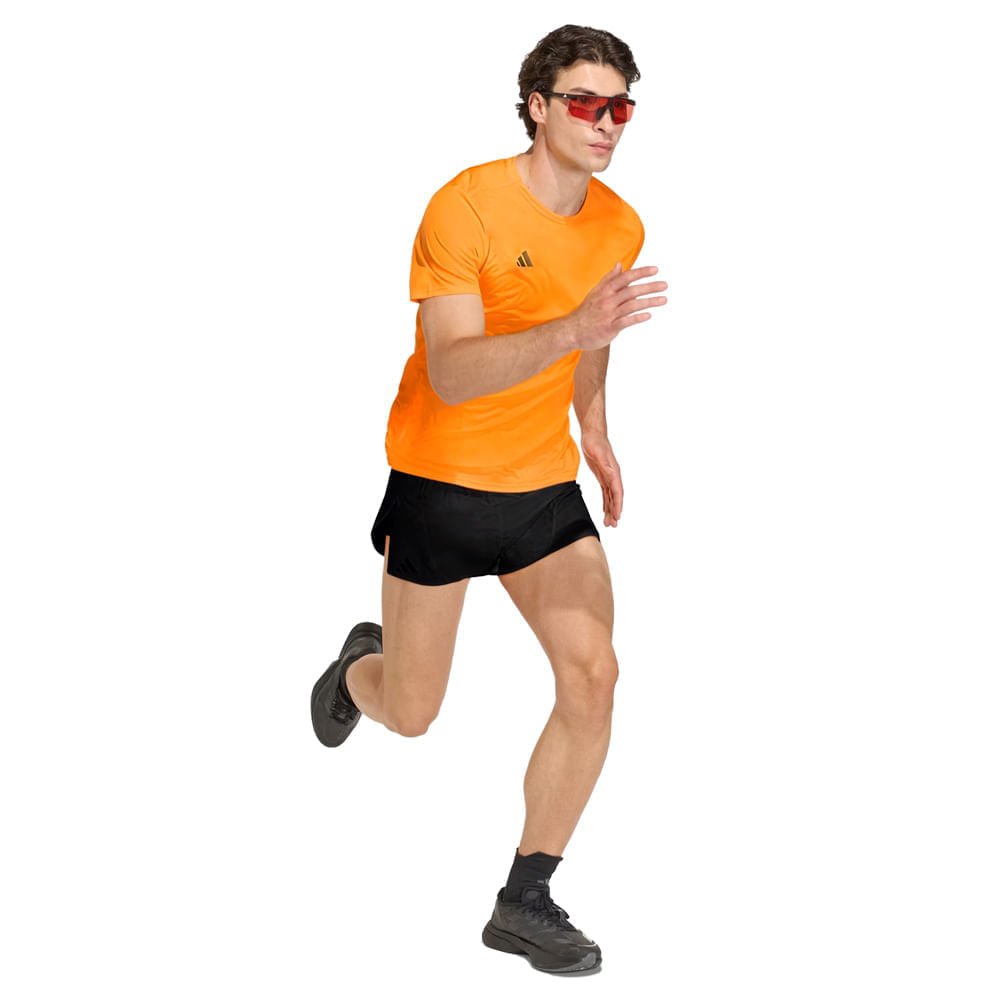 Camiseta Masculina Adidas Adizero AEROREADY Slim Laranja Laranja 5