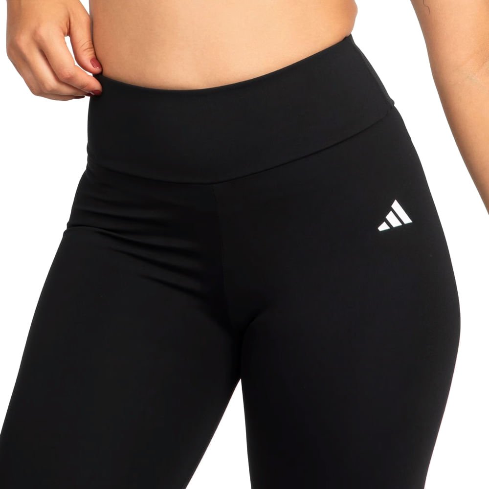 Legging Feminina Adidas Treino Poliamida Cintura Alta Preto Preto 3