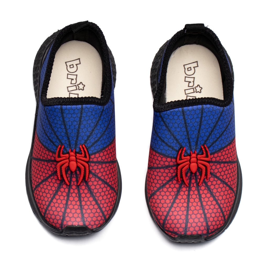 Tênis Infantil Brink Aranha Azul/Vermelho Azul/Vermelho 4