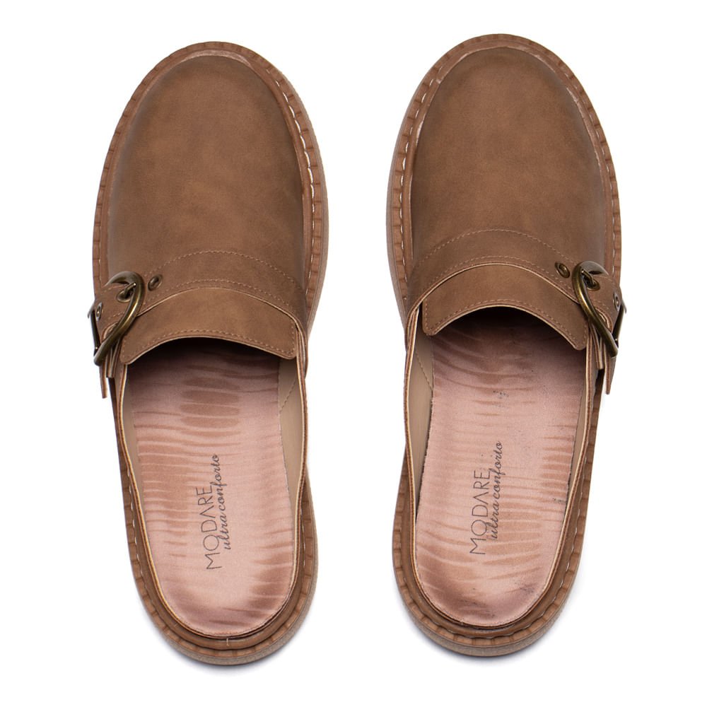 Mule Feminino Modare Napa Ultra Conforto Marrom Claro Marrom 4