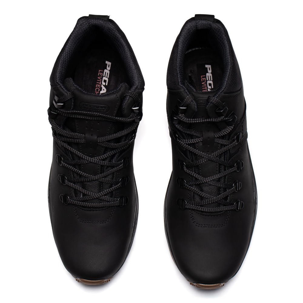 Bota Masculina Pegada Pull Up Trail Preto Preto 4