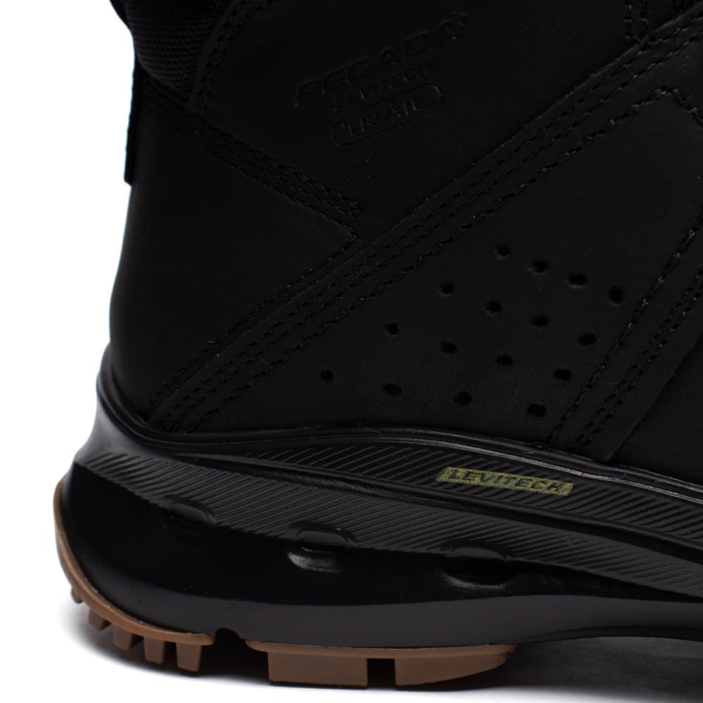 Bota Masculina Pegada Pull Up Trail Preto Preto 6