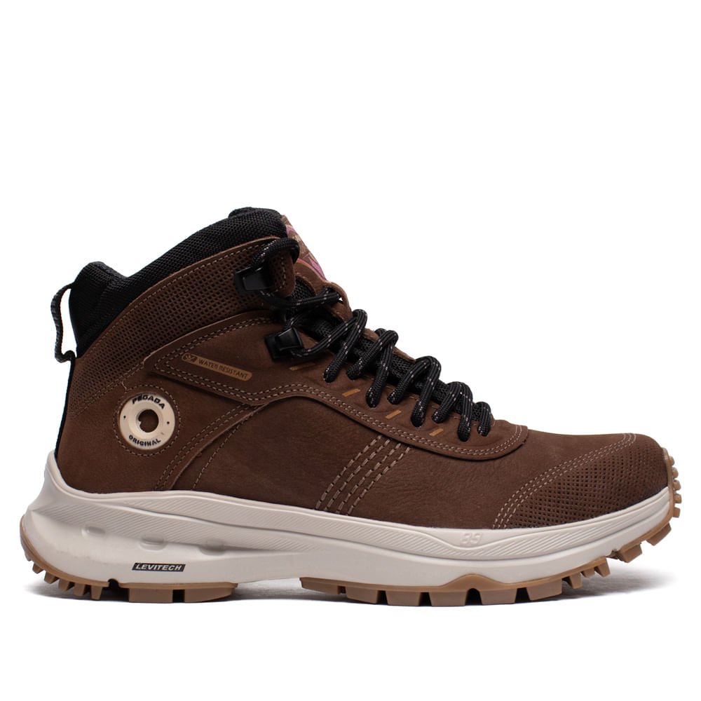 Bota Feminina Pegada Mountain Couro Marrom