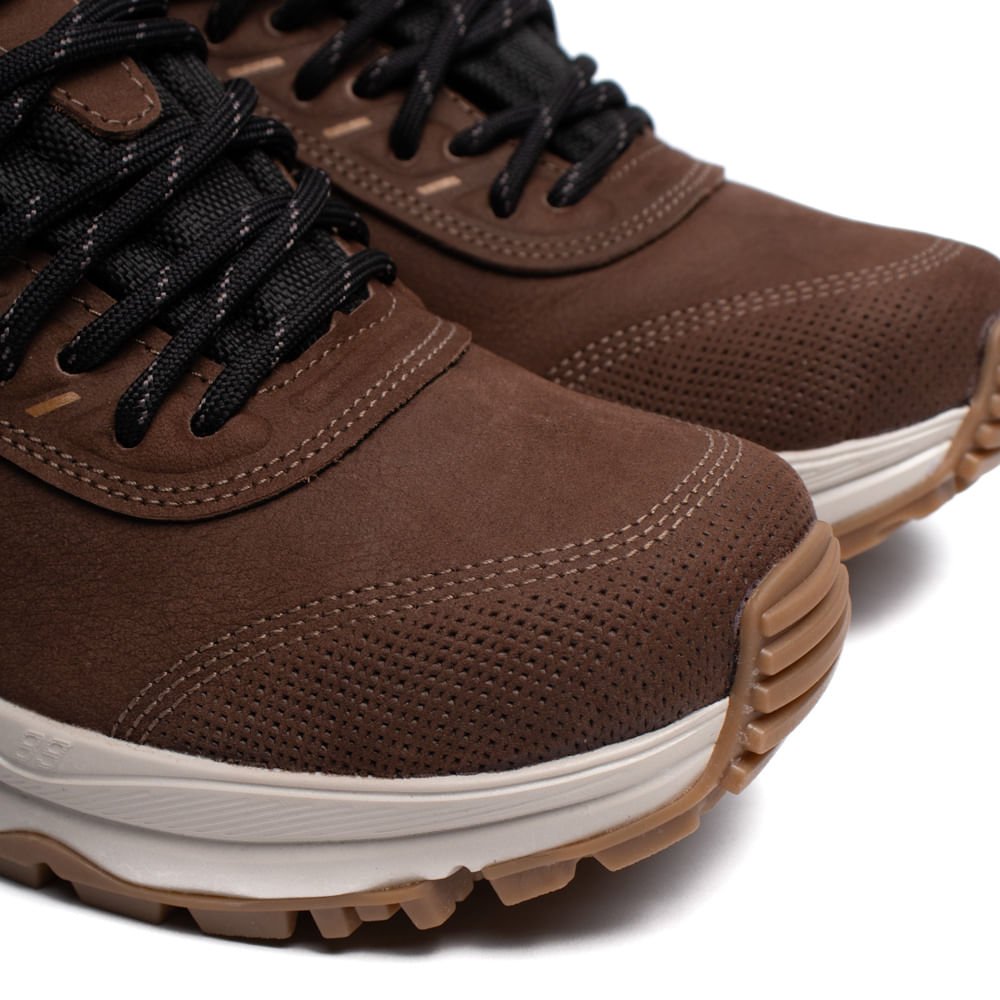 Bota Feminina Pegada Mountain Couro Marrom Marrom 5