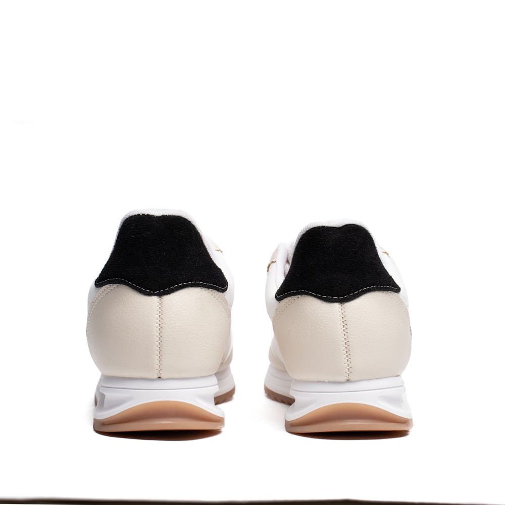 Tênis Feminino Vizzano Pelica com Recortes Off White/Preto Off White 3