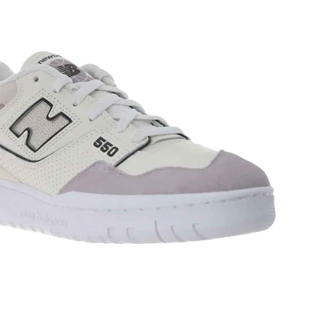 Tênis Feminino New Balance W550 Couro Off White/Cinza Off White 3