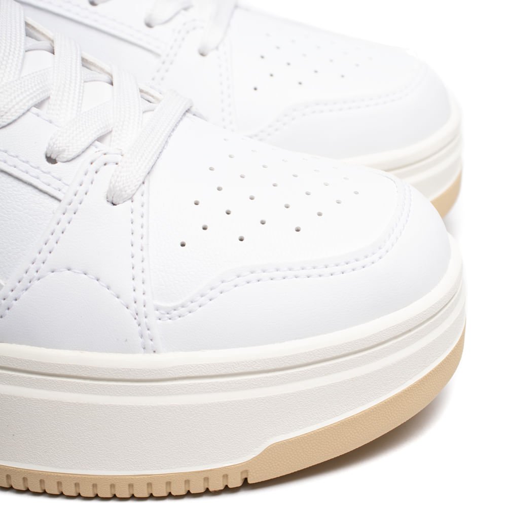 Tênis Feminino Puma Rebound Femme Low BDP Branco/Roxo Branco 5