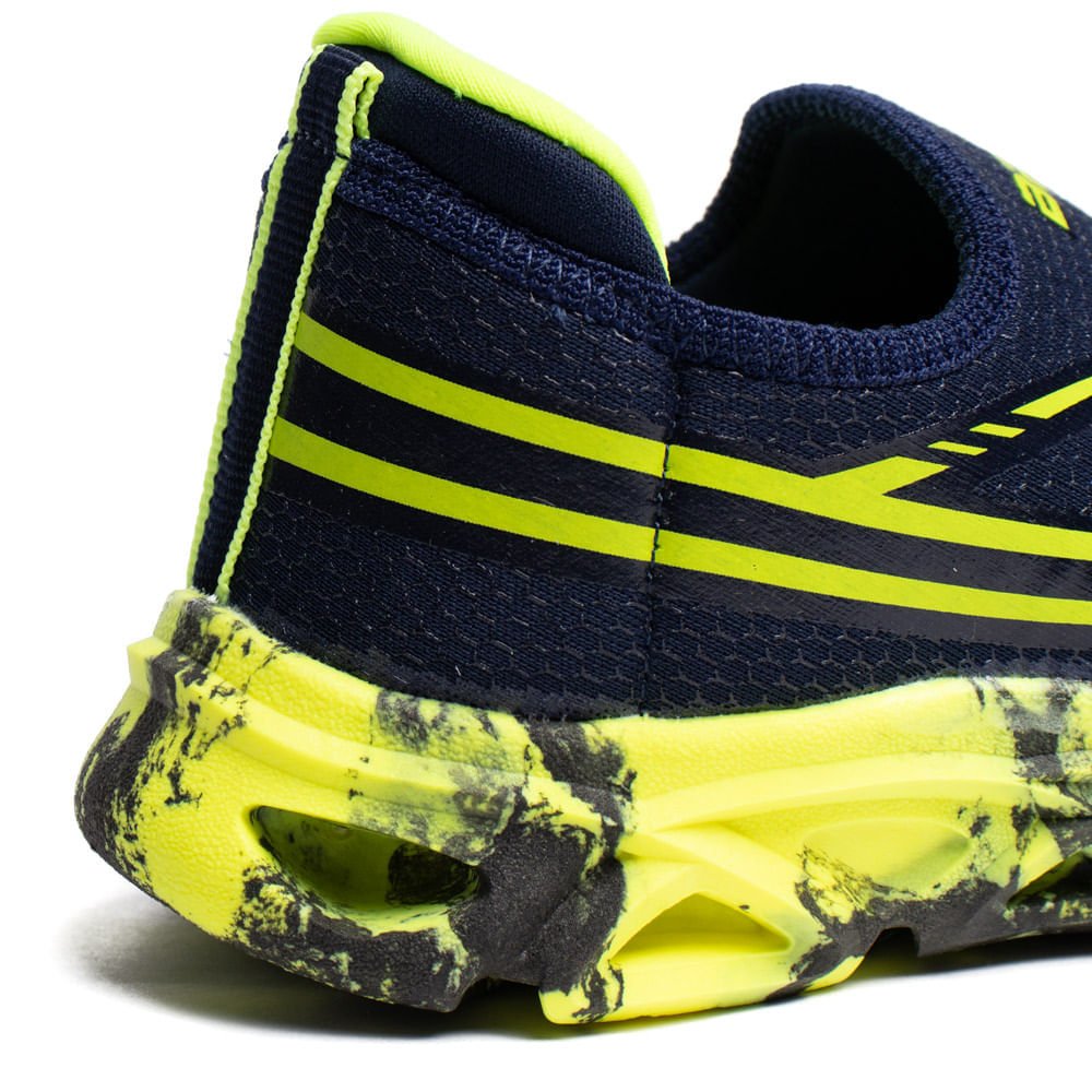 Tênis Infantil Brink Calce Fácil LED Marinho/Amarelo Azul Marinho/Amarelo 5
