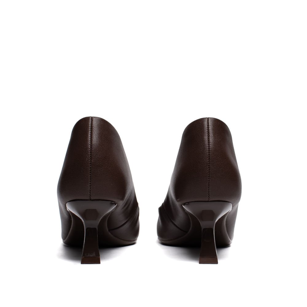 Scarpin Feminino Bebecê Napa Marrom Marrom 3