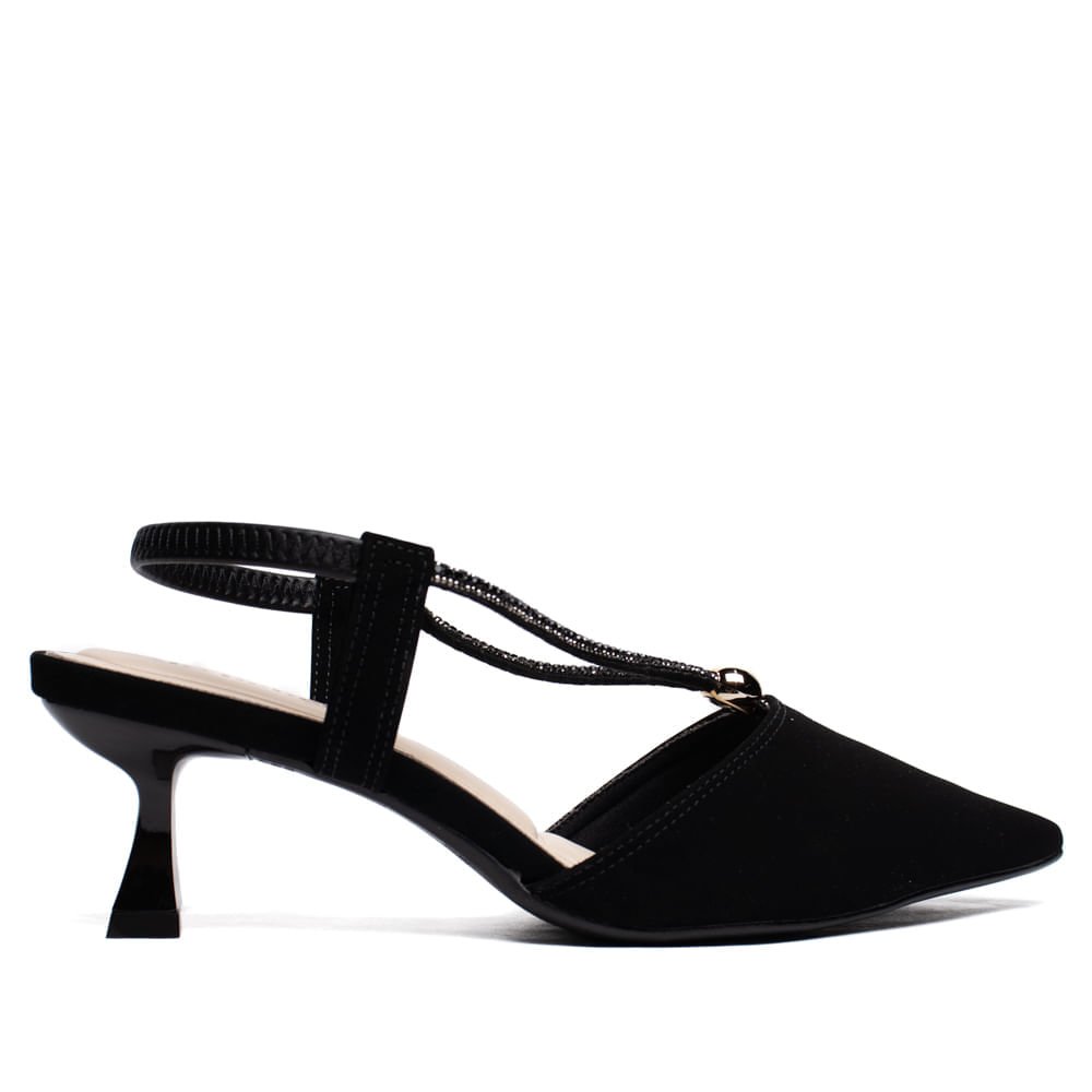 Sapato Feminino Bebecê Nobuck Preto