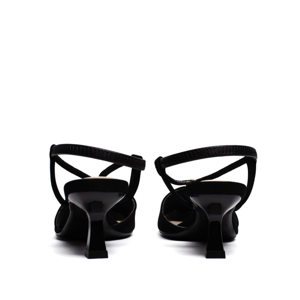 Sapato Feminino Bebecê Nobuck Preto Preto 3