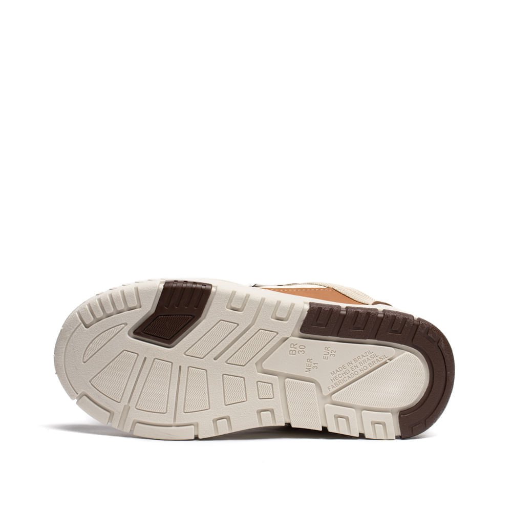 Tênis Infantil Brink Street Off White/Marrom Branco/Marrom 2