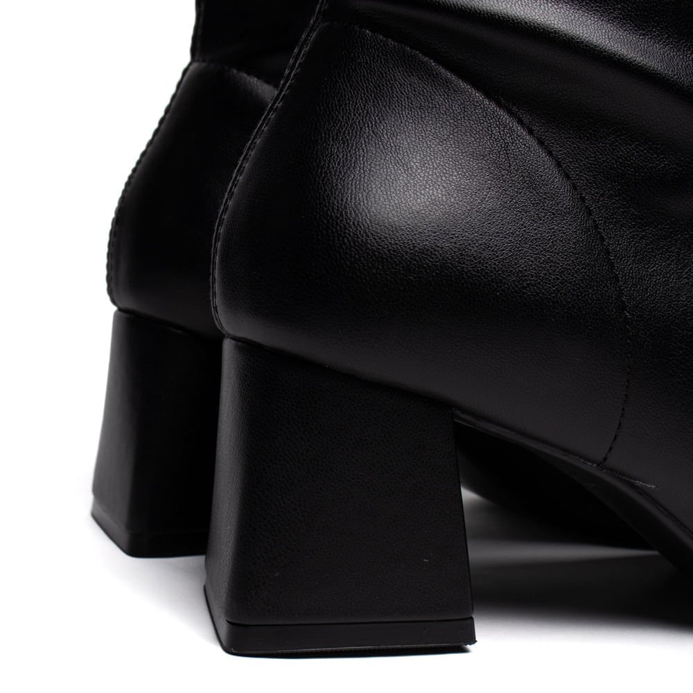 Bota Feminina Bebecê Napa Strech Slim Preto Preto 6