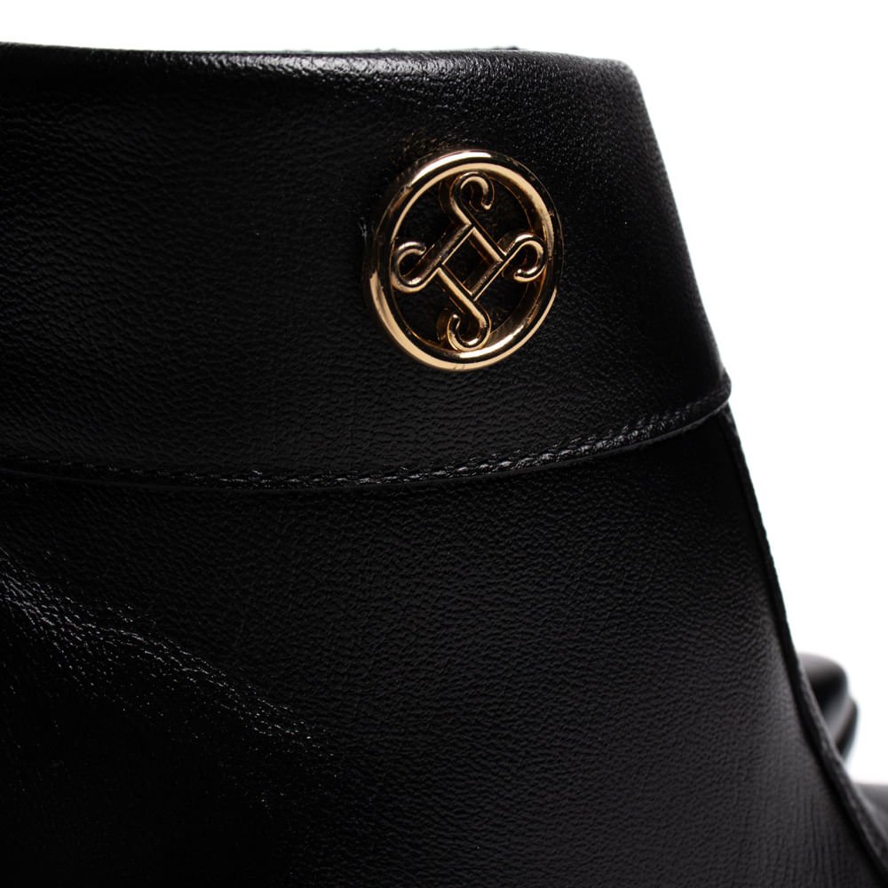 Bota Feminina Pegada Couro Frontier Preto Preto 5