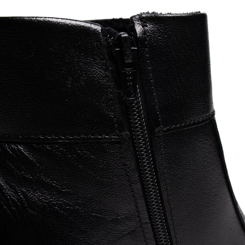 Bota Feminina Pegada Couro Frontier Preto Preto 6