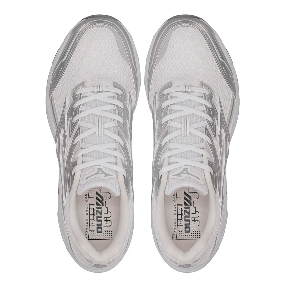 Tênis Feminino Mizuno CSD Sport Softier Foam Branco/Prata Branco/Prata 4