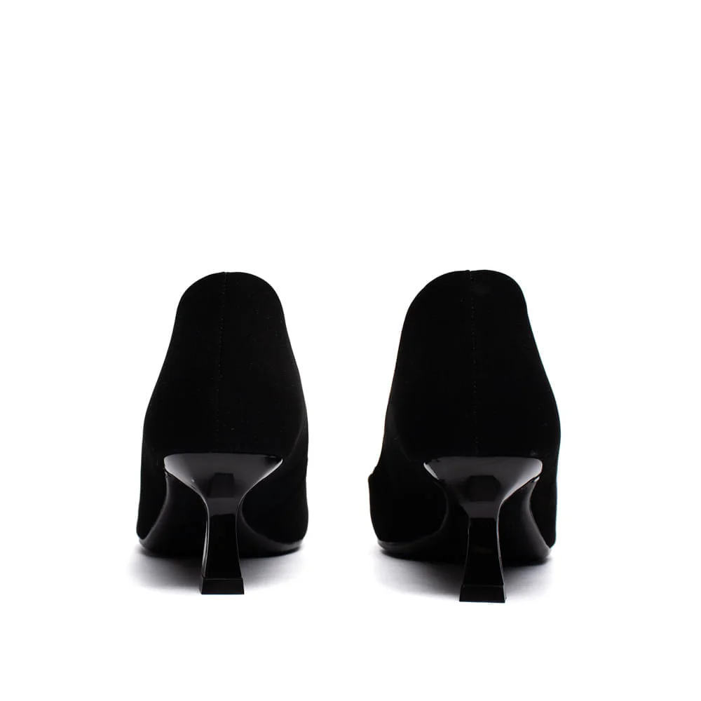 Scarpin Feminino Bebecê Nobuck Preto Preto 3
