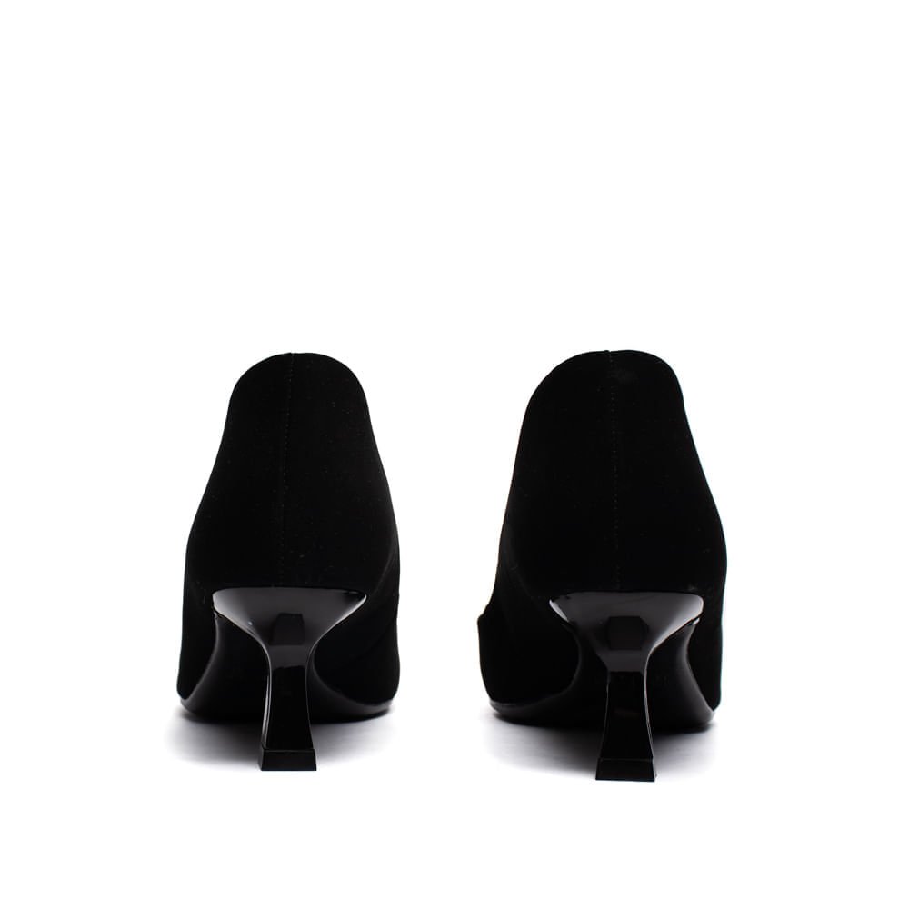 Scarpin Feminino Bebecê Nobuck Preto Preto 3