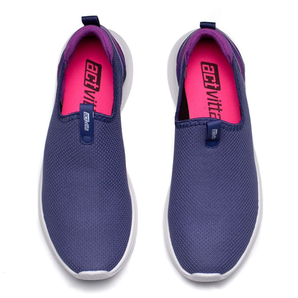 Tênis Feminino Actvitta Calce Fácil Roxo Roxo 4
