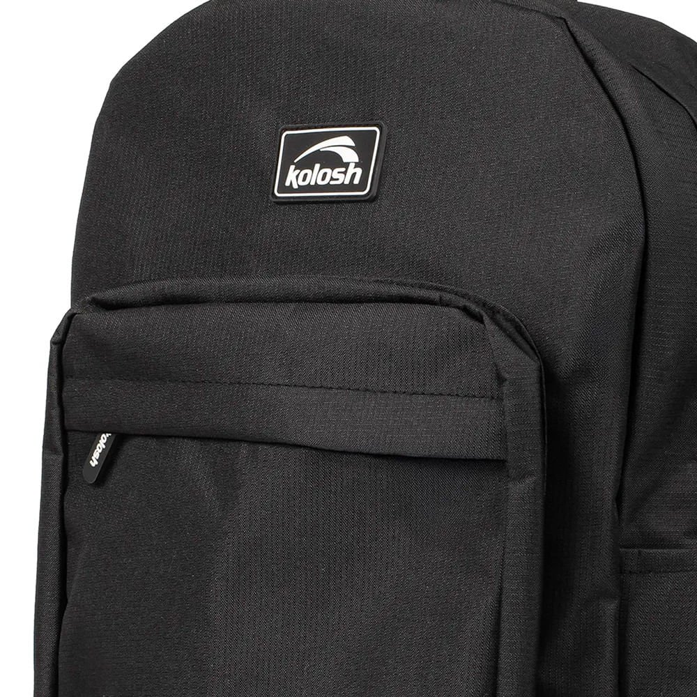 Mochila Unissex Kolosh Casual Preto Preto 4