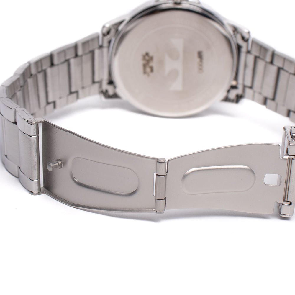 Relógio Masculino Technos 2115UCN/1A Aço Esportivo Prata Prata 4
