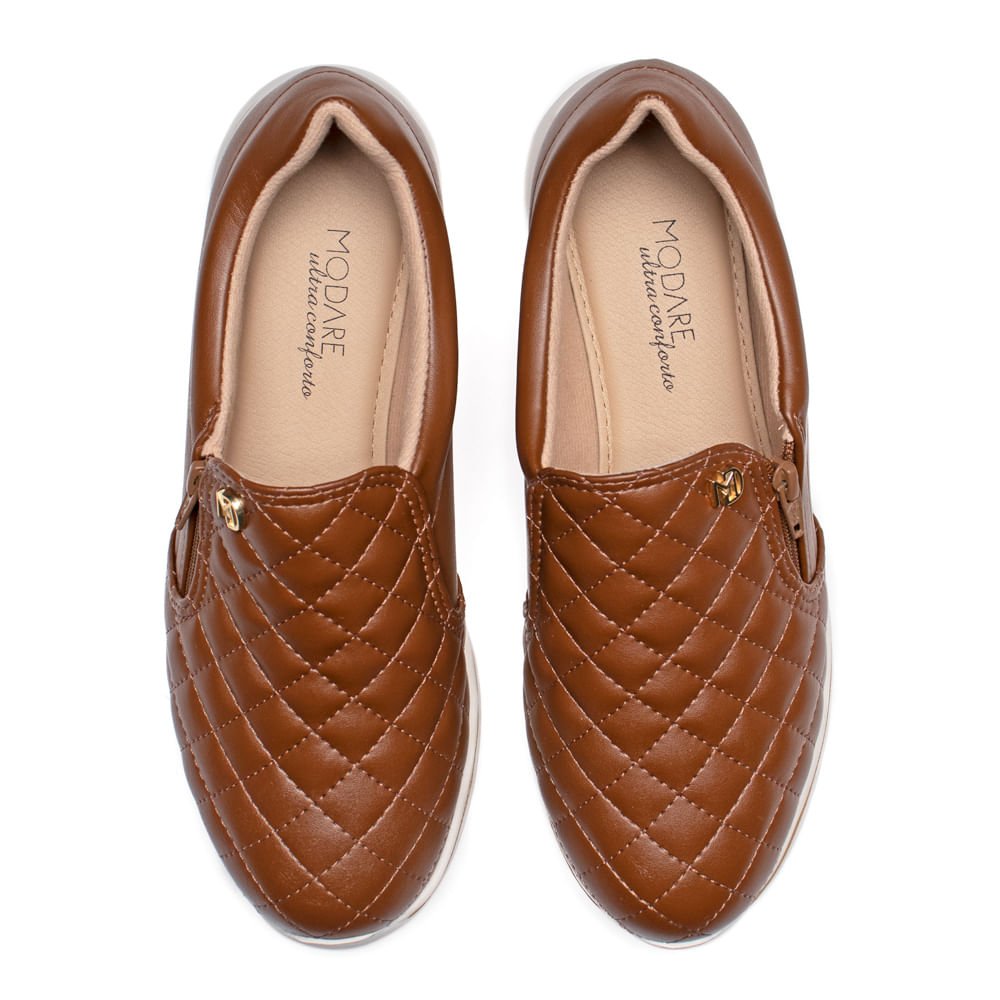 Tênis Feminino Modare Casual Ultra Conforto Marrom Marrom 4