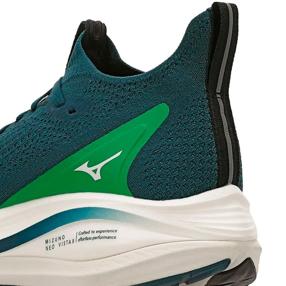 Tênis Masculino Mizuno Neo Vista 2 Estabilidade Verde Verde 5
