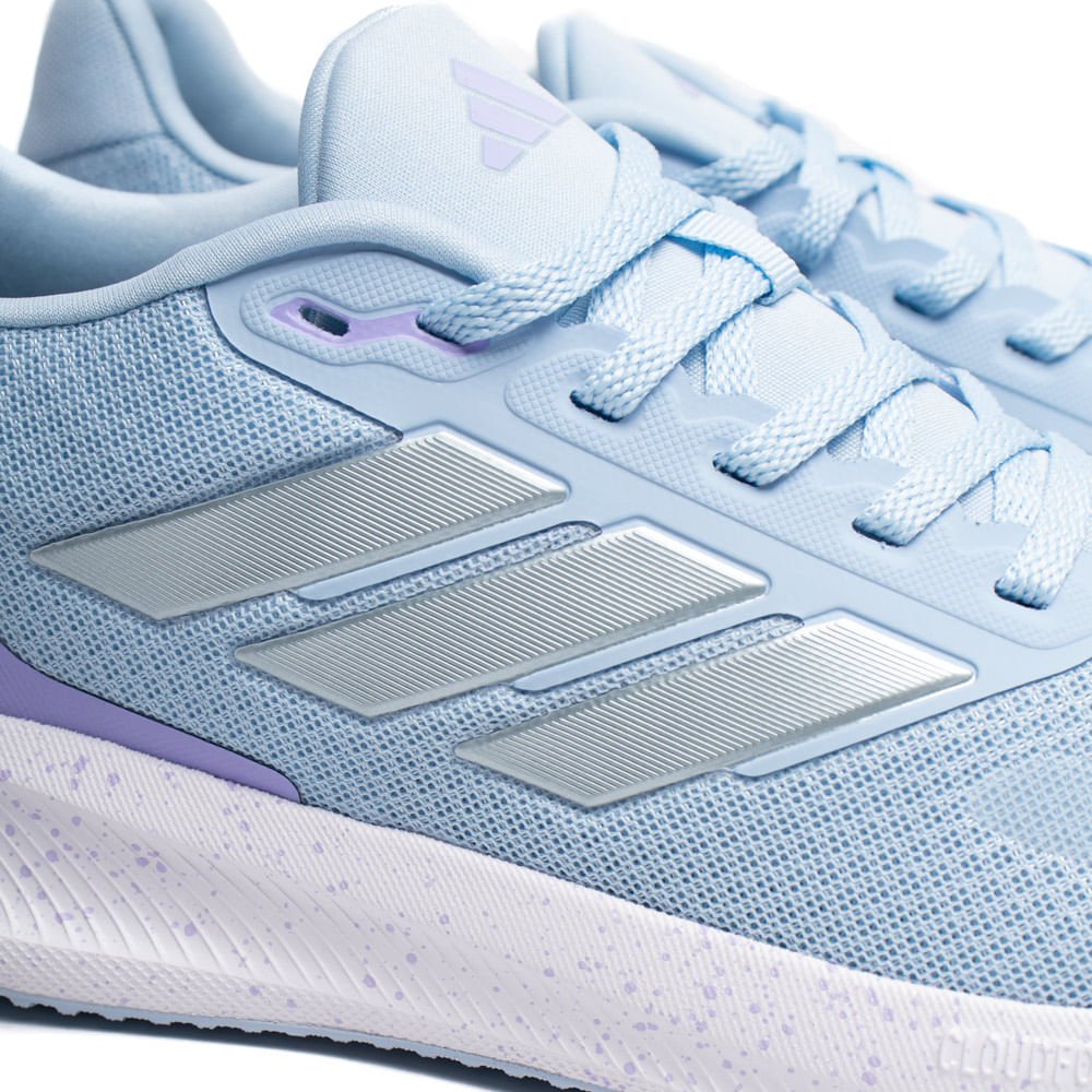 Tênis Feminino Adidas Runfalcon 5 Azul Claro Azul 6