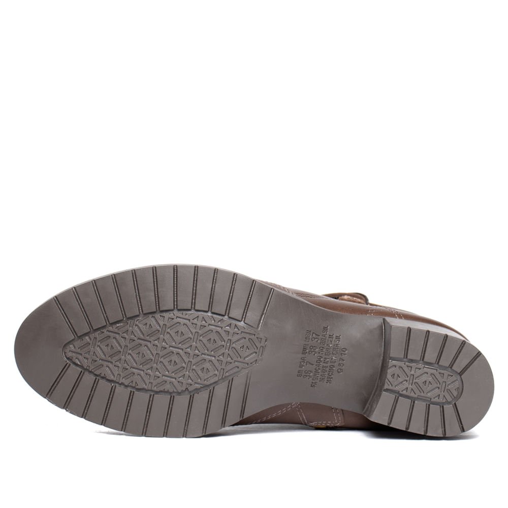 Bota Feminina Mississipi Cano Curto Napa Marrom Marrom 2