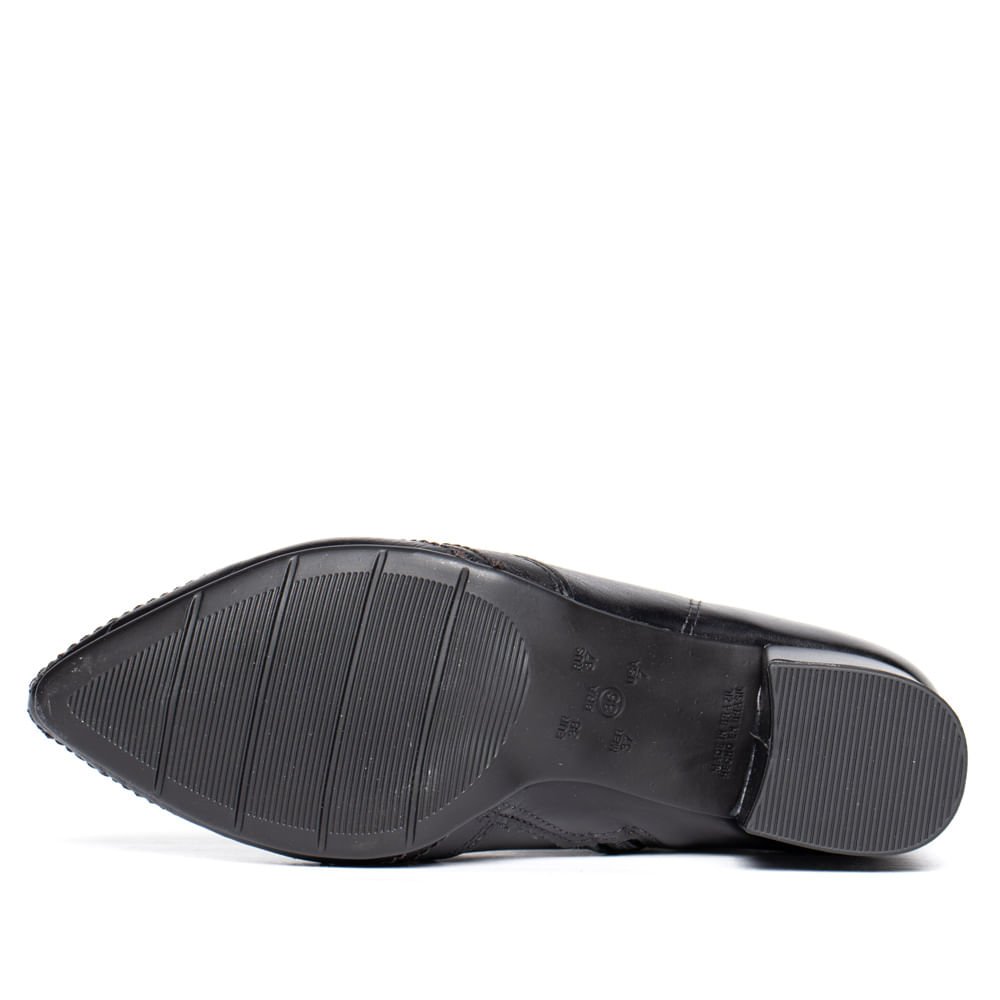 Bota Feminina Ramarim Total Comfort Couro Preto Preto 2
