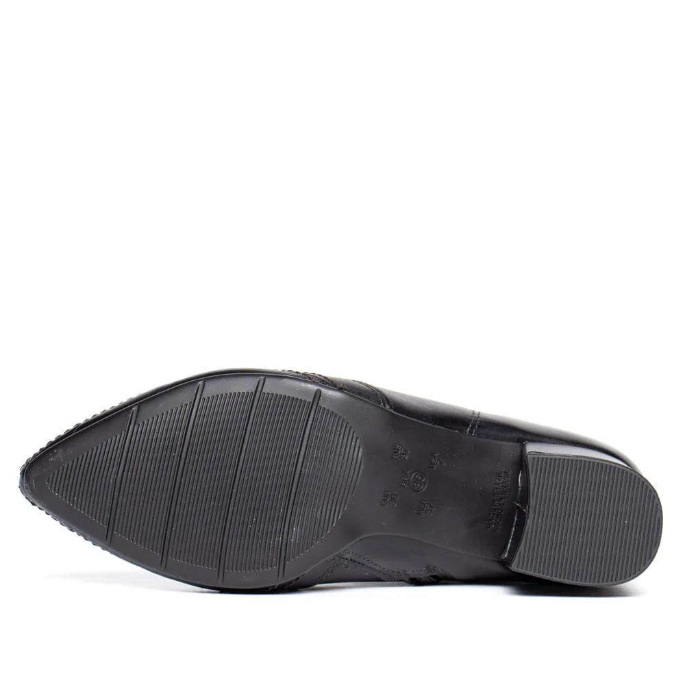Bota Feminina Ramarim Total Comfort Couro Preto Preto 2