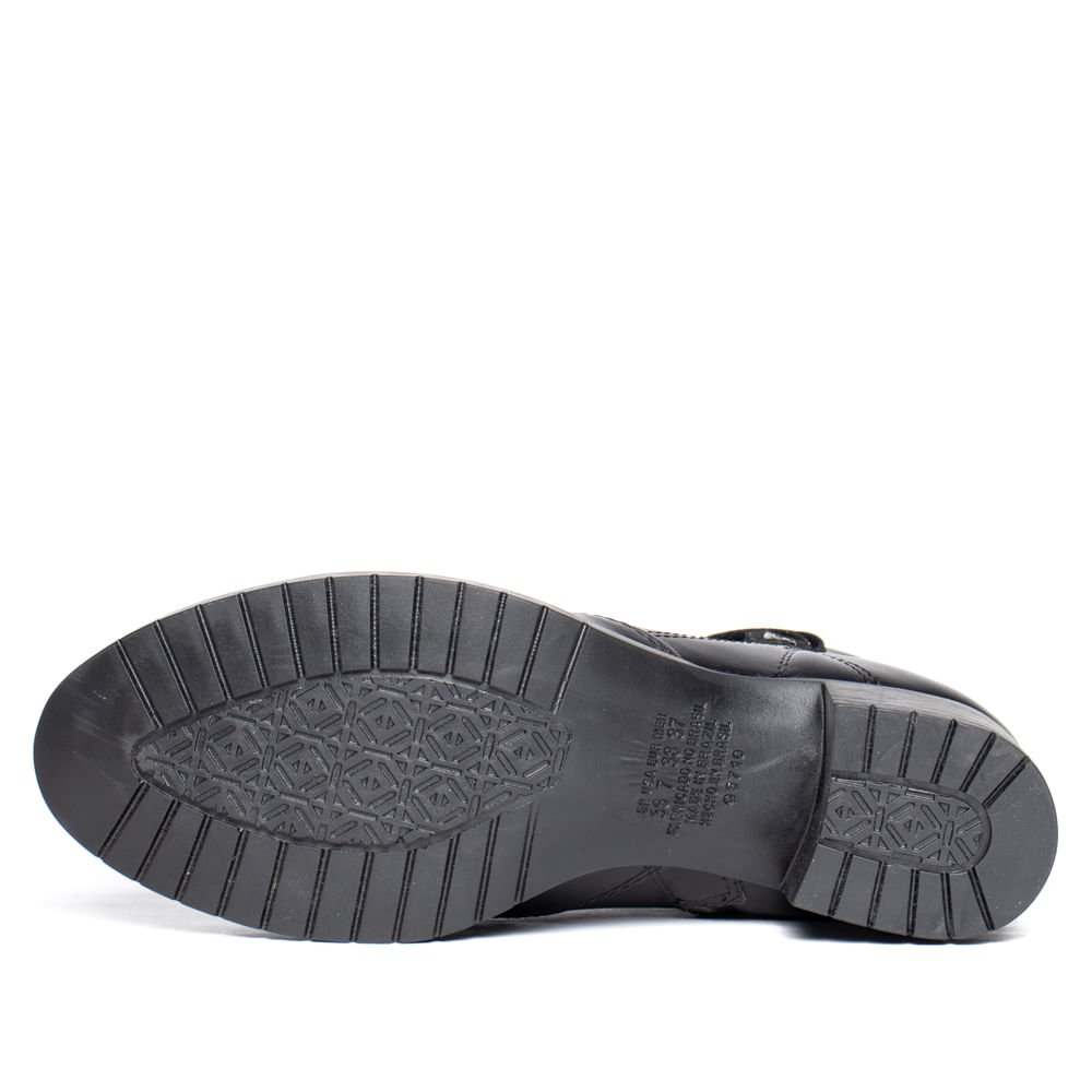 Bota Feminina Mississipi Cano Curto Napa Preto Preto 2