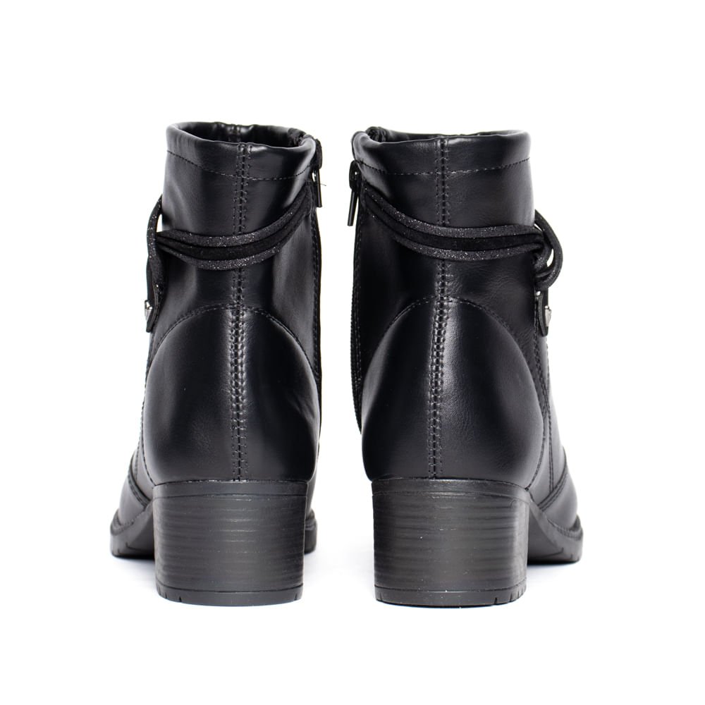 Bota Feminina Mississipi Cano Curto Napa Preto Preto 3