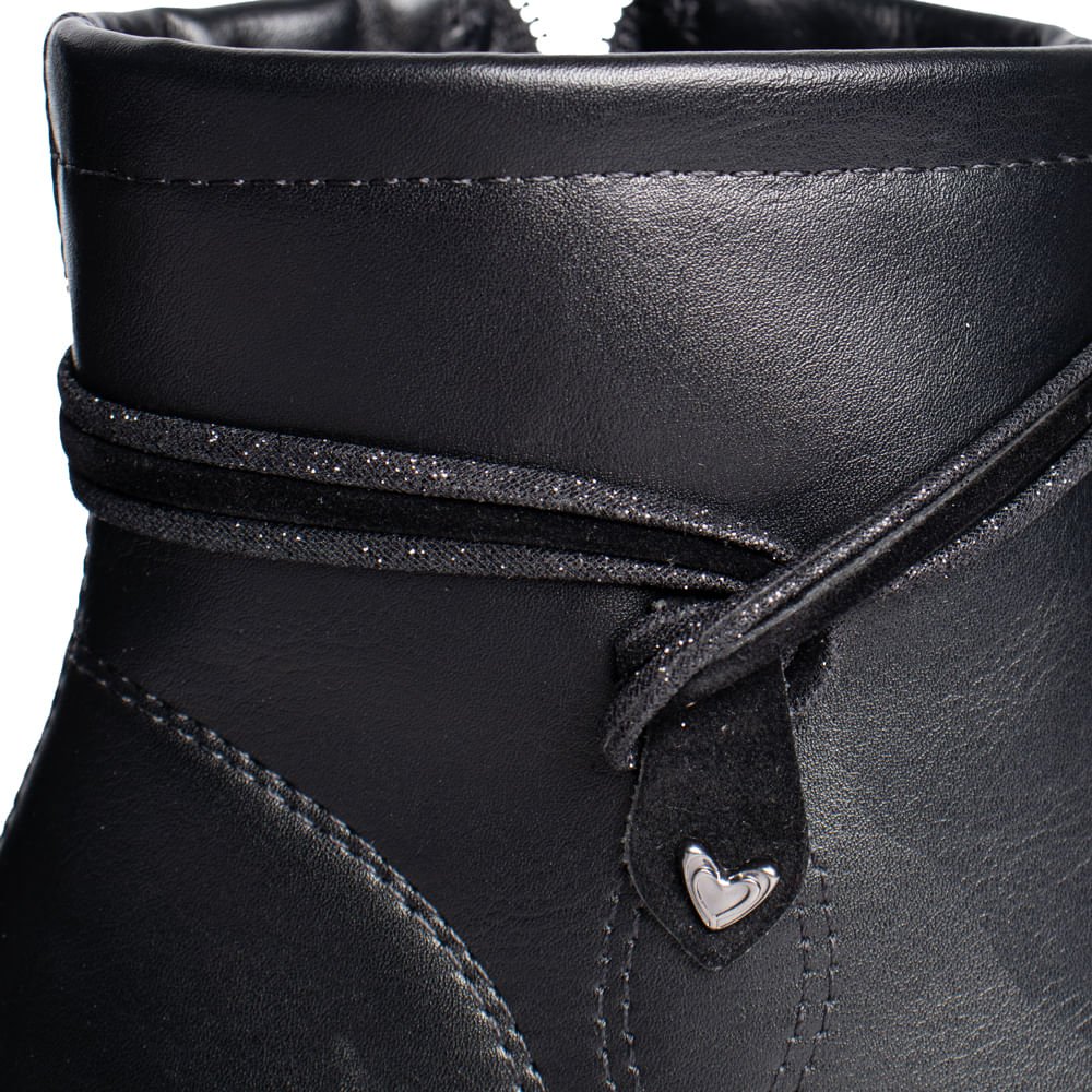 Bota Feminina Mississipi Cano Curto Napa Preto Preto 6