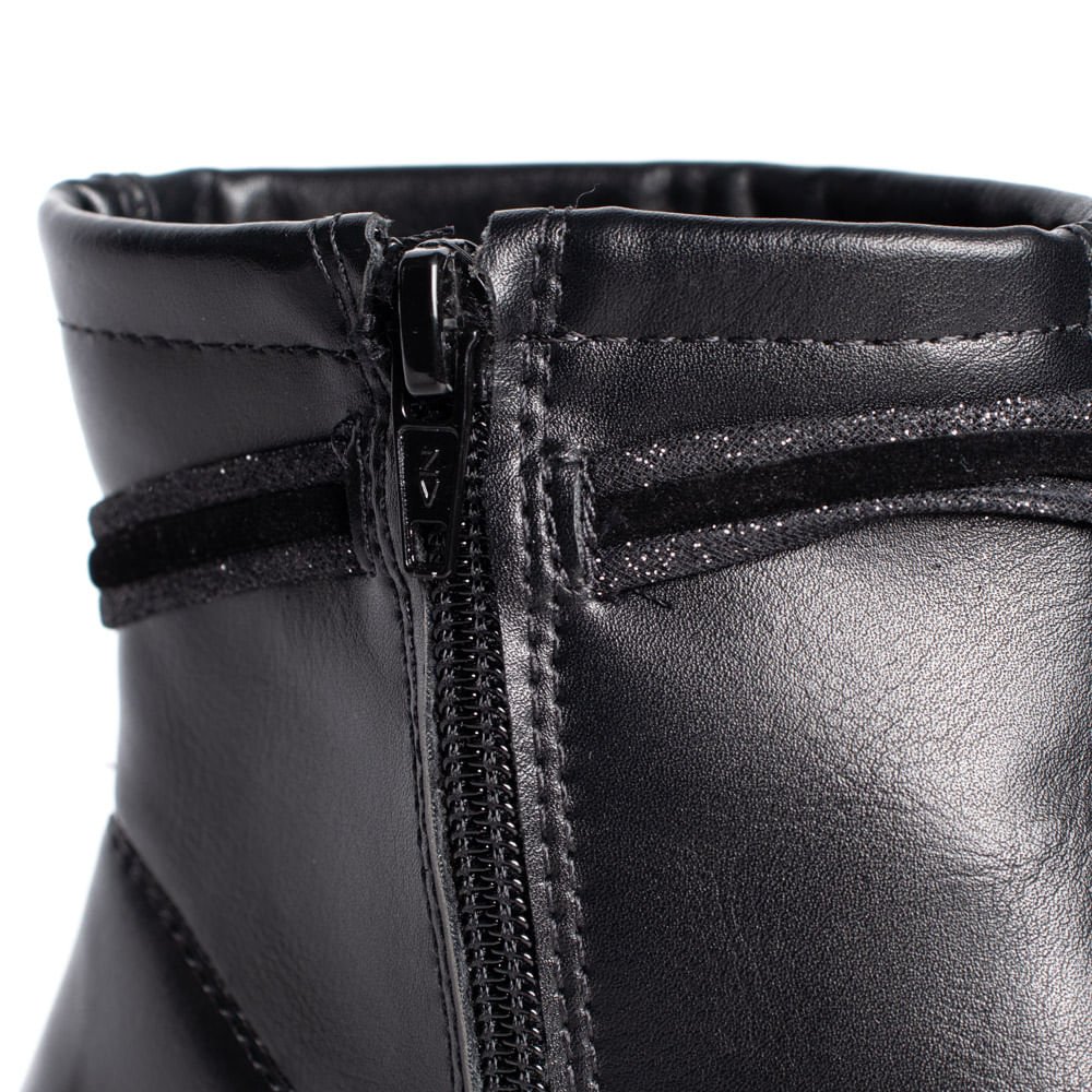 Bota Feminina Mississipi Cano Curto Napa Preto Preto 7