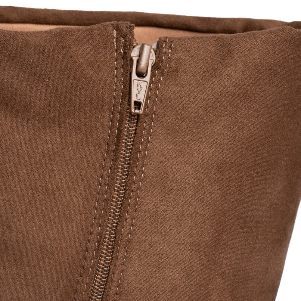 Bota Feminina Vizzano Cano Médio Capa Fivela Caramelo Marrom 7